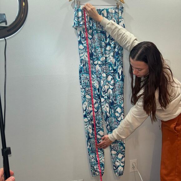 Lilly Pulitzer Ailsie Jumpsuit Size Large | Just Keep on Trunkin Jumpsuit Indigo - Picture 13 of 15